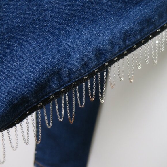 Current Elliott The Chained Stiletto Crop Jeans Size 30 - Picture 9 of 12